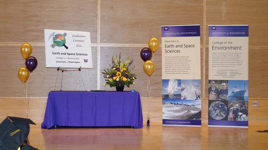 UW ESS Graduation 2016 stage photo