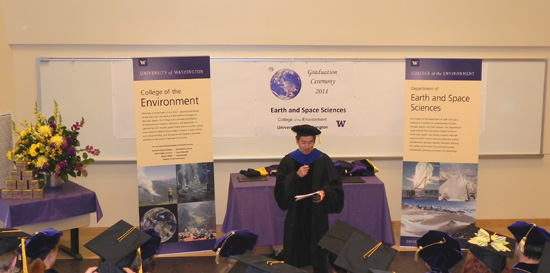 UW ESS Graduation 2011 stage photo