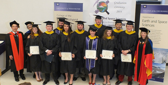 UW ESS UnderGraduate Students of 2014 group photo