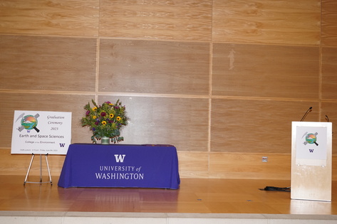 UW ESS Graduation 2023 stage photo